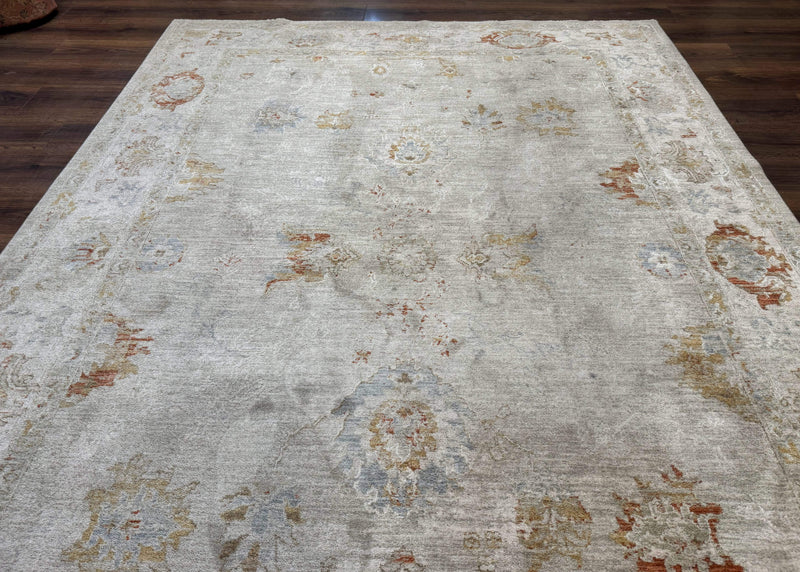 Modern Turkish Oushak Rug 7x9, Netural Colors by Jewel Rugs