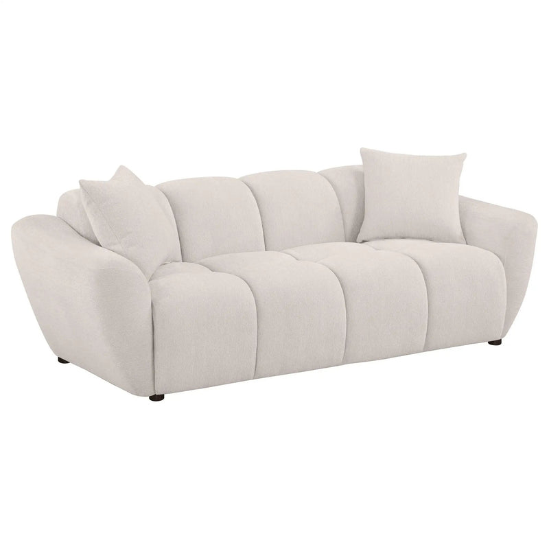 Destino 2-piece Chenille Splayed Arm Sofa Set Greige by Unique Piece Furniture