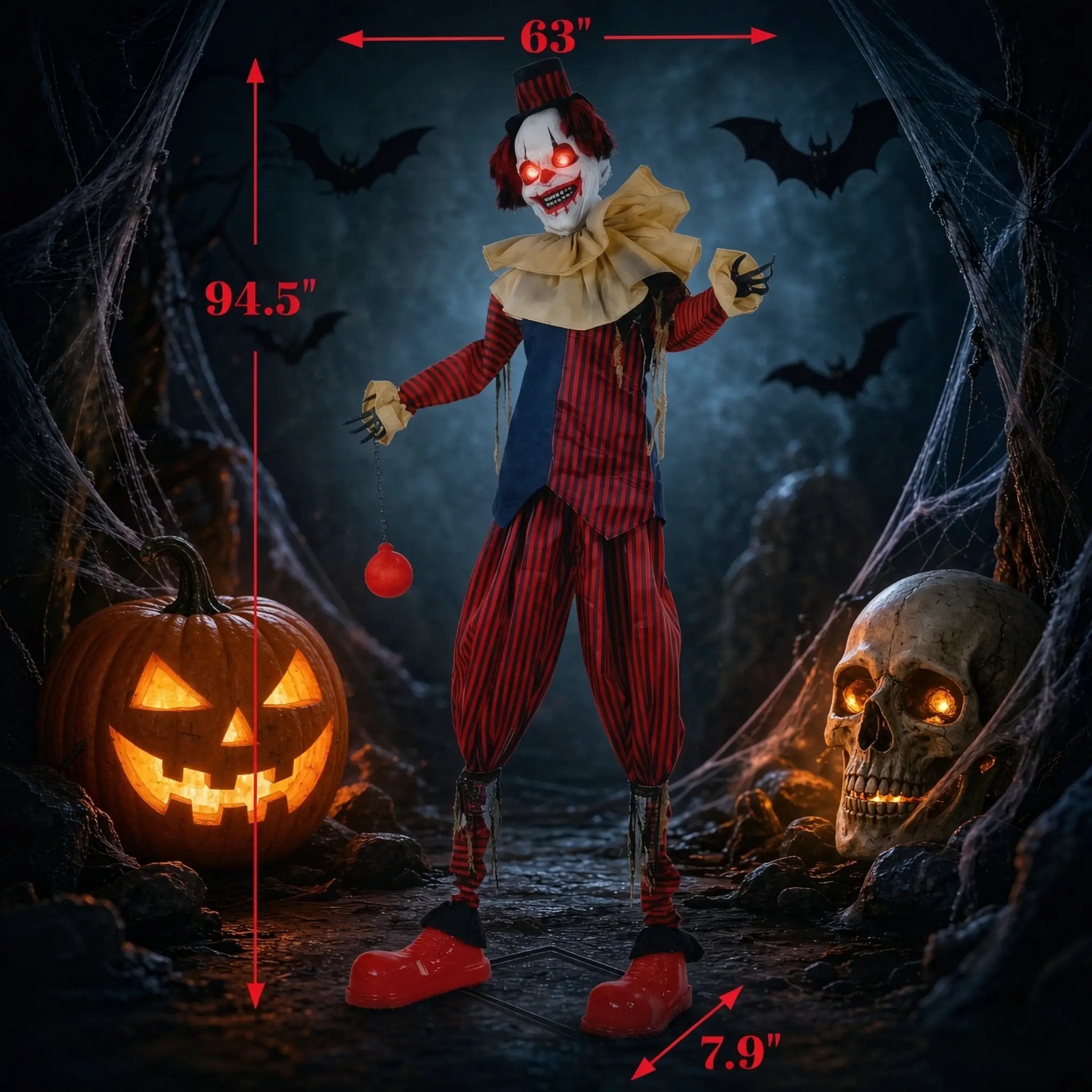 Creepy Circus Clown Decoration by HouseOfZazla
