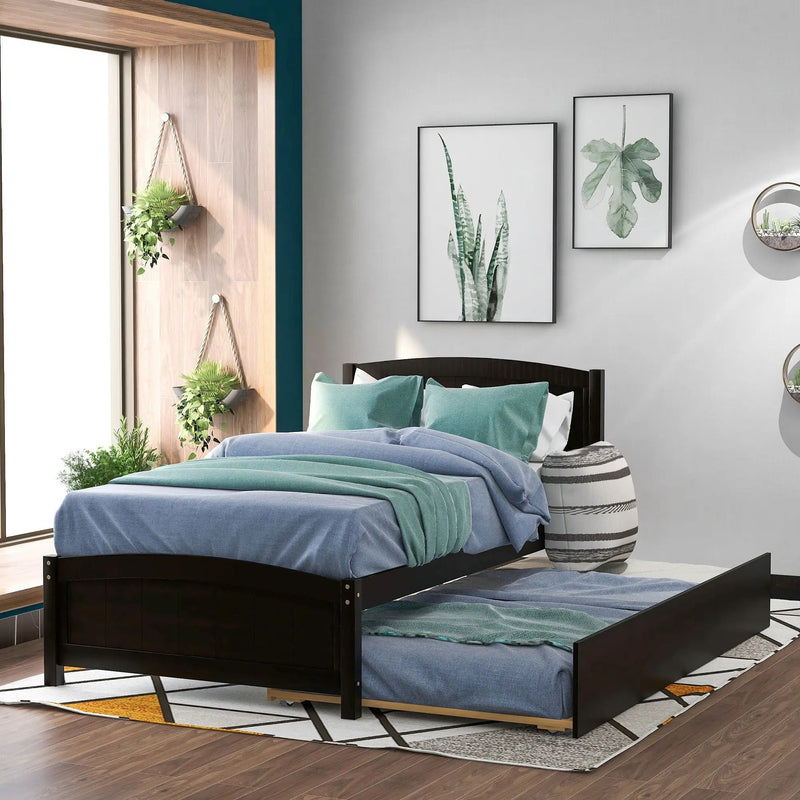 Platform Bed & Headboard, Footboard And Wood Slat Support by HouseOfZazla