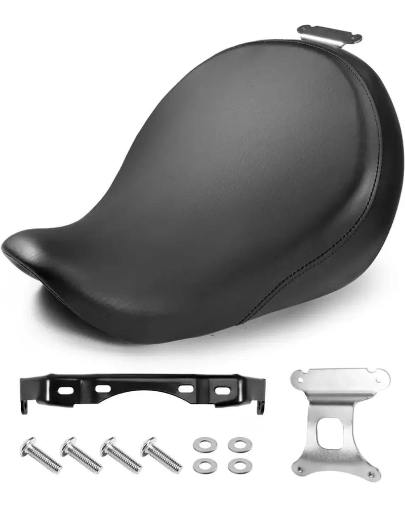 Open Box Motorcycle Front Rider Driver Seat Pillion Cushion Pad with Mounting Bracket Fit by Selzalot