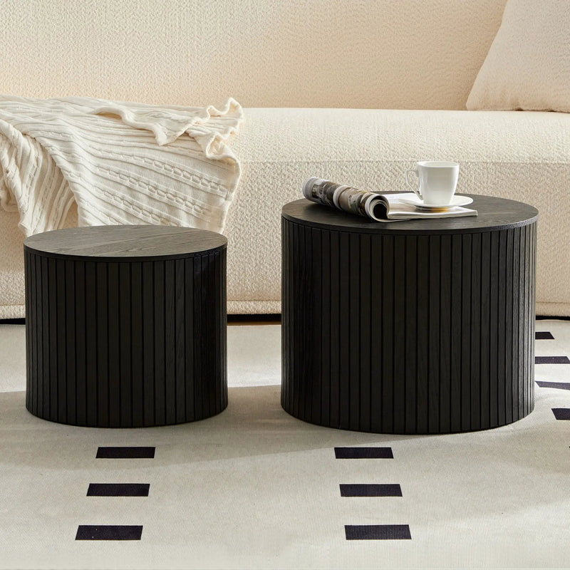 Handcrafted Nested Table Set, 2 Pieces by HouseOfZazla
