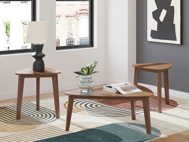 Lyncott - Occasional Wood Table Set (Set of 3) - Brown by Unique Piece Furniture