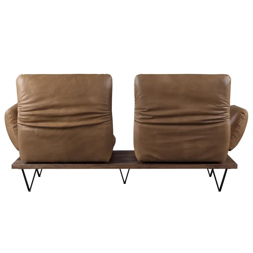 Narech - Sofa With Swivel - Nutmeg Top Grain Leather by Unique Piece Furniture