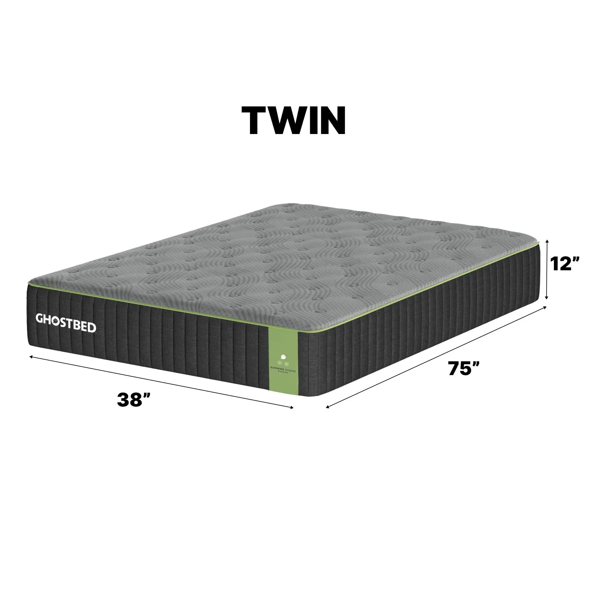 Supreme 12" Hybrid Mattress With Plush Quilted Cooling Foam Design by HouseOfZazla