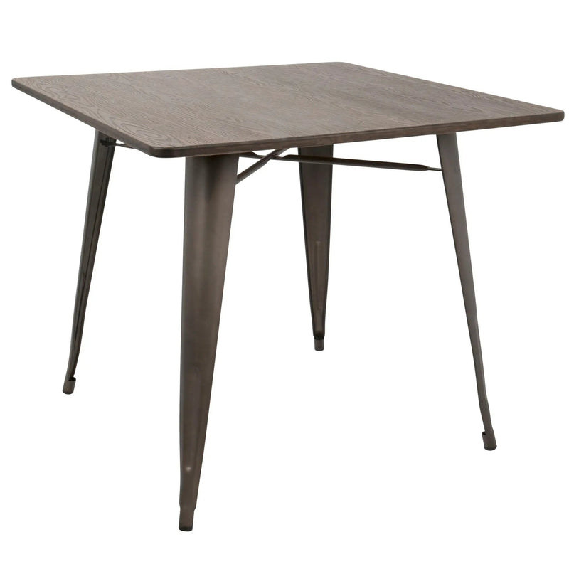 Oregon - Industrial / Farmhouse Dining Table - Espresso by HouseOfZazla