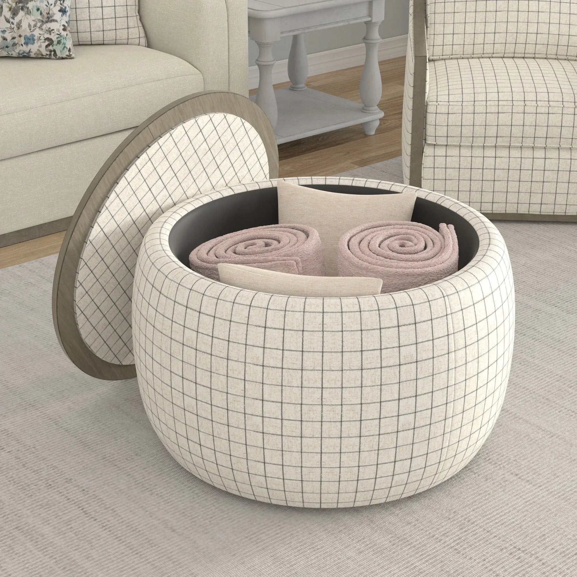 Storage Ottoman - White by Unique Piece Furniture