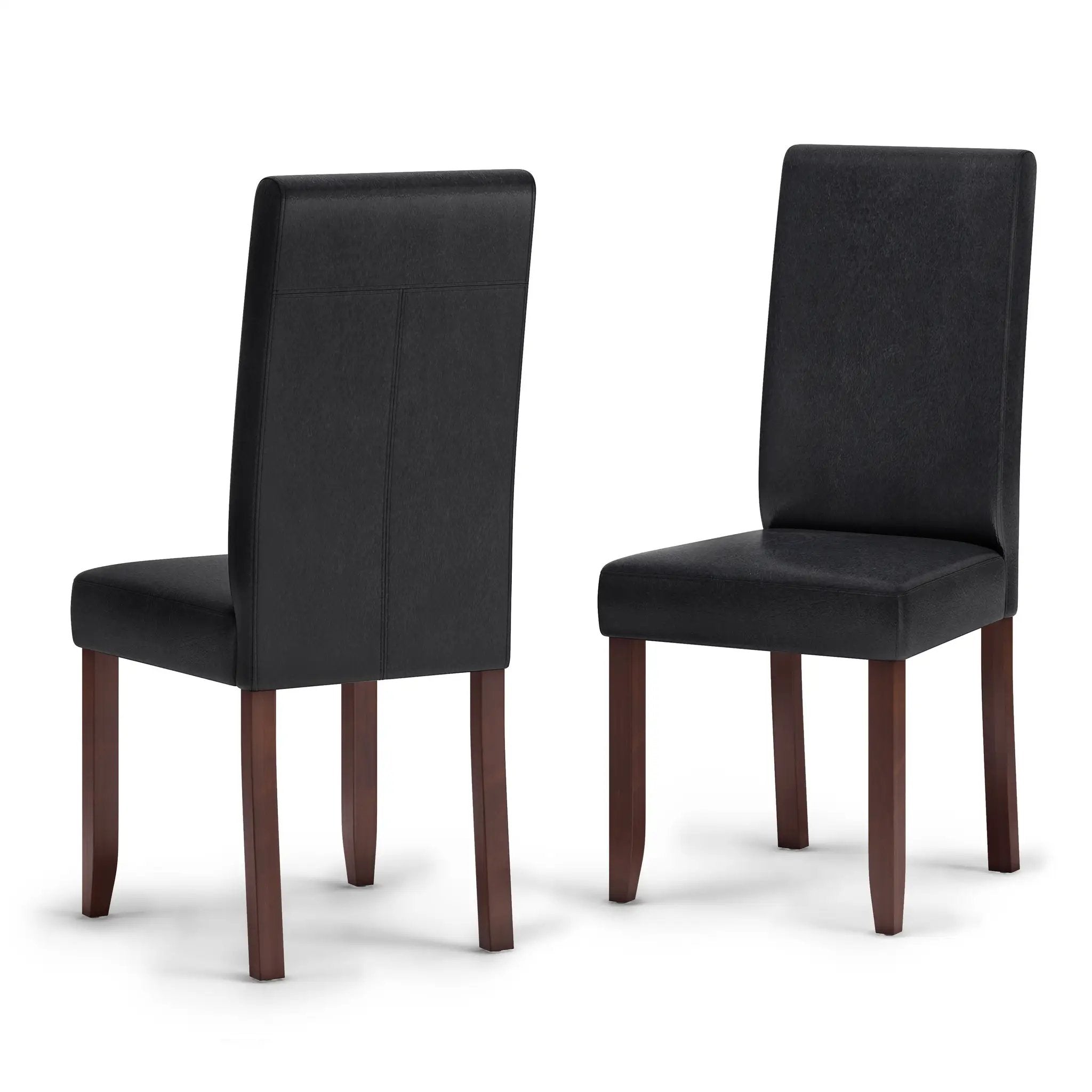 Acadian - Parson Dining Chair (Set of 2) - Distressed Black by Unique Piece Furniture