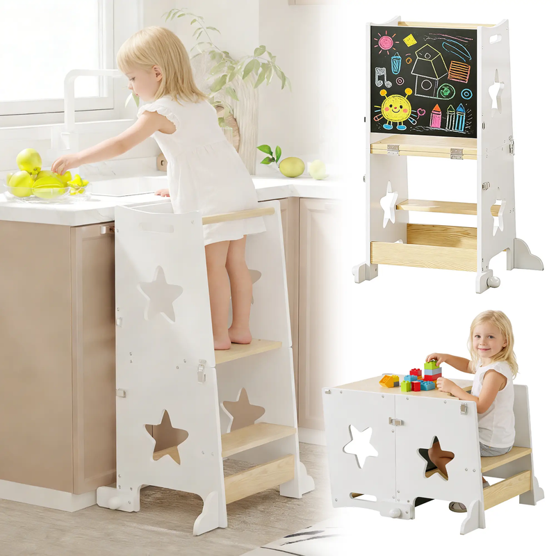 3-in-1 Toddler Kitchen Step Stool by HouseOfZazla
