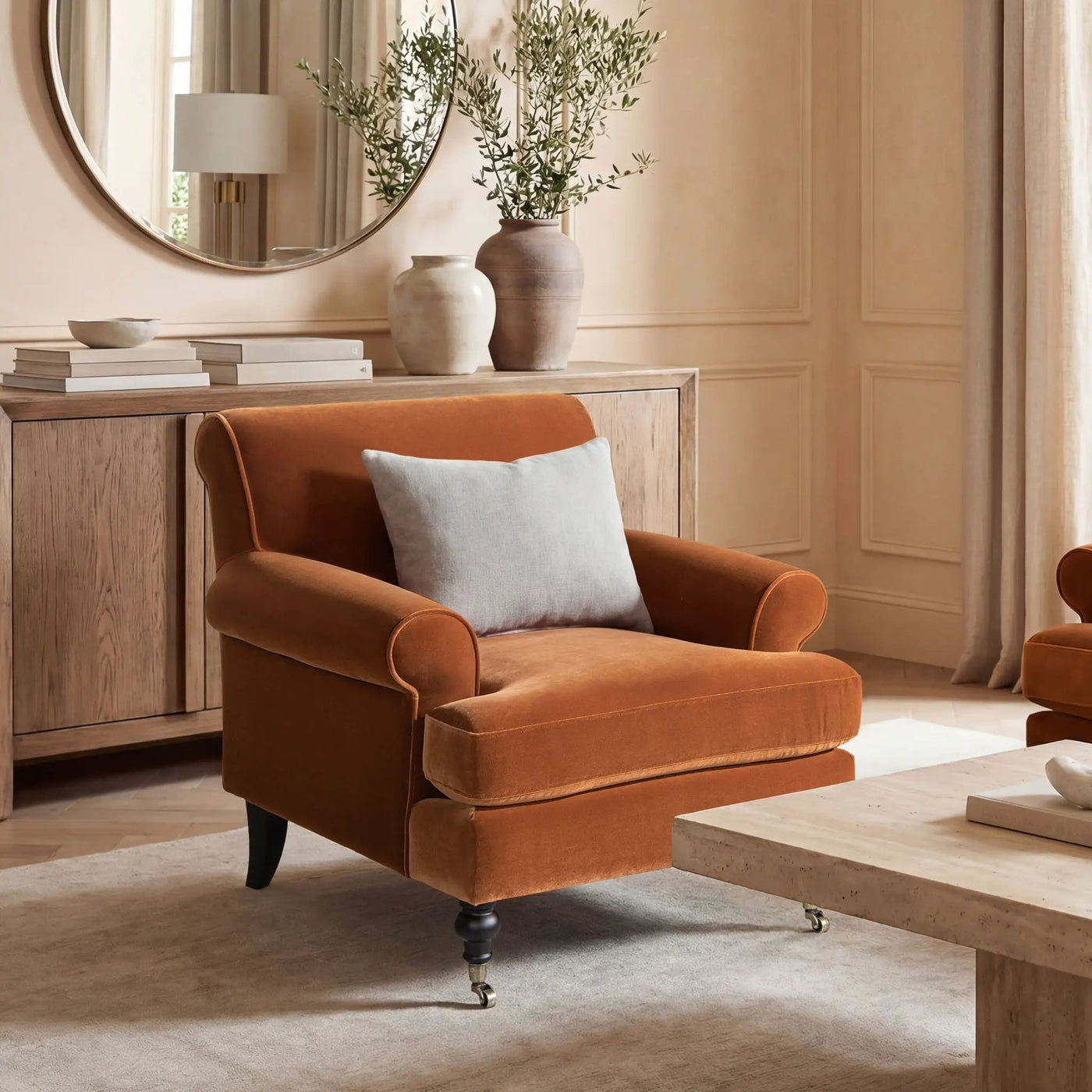 Alana Lawson - Accent Arm Chair Casters by Unique Piece Furniture