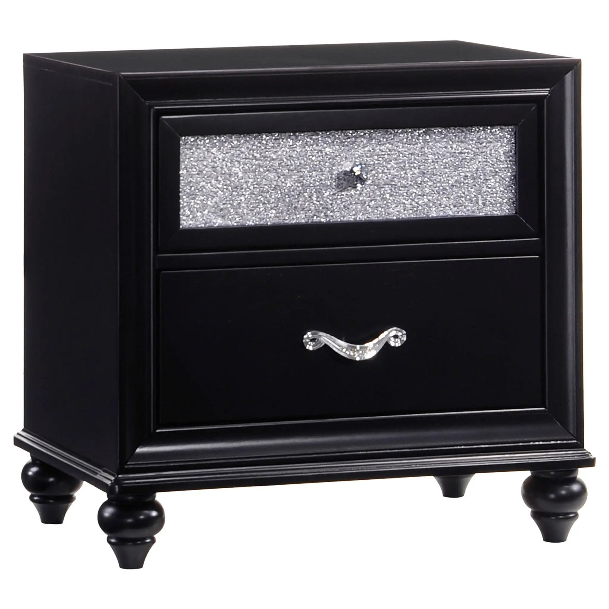 Wilton - 2 Drawer Nightstand - Black by HouseOfZazla