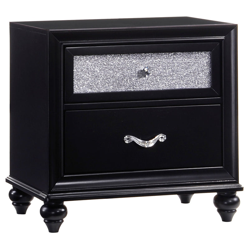 Wilton - 2 Drawer Nightstand - Black by HouseOfZazla