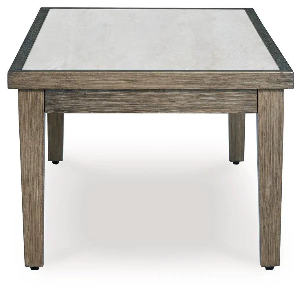 Rainier Ranch - Rectangular Cocktail Table - Brown / Beige by Unique Piece Furniture