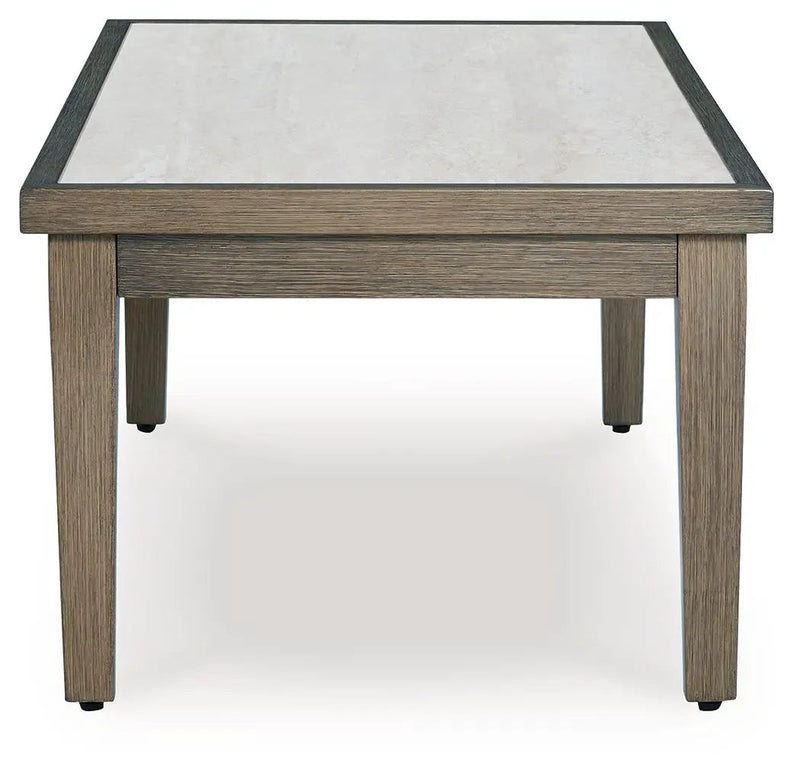 Rainier Ranch - Rectangular Cocktail Table - Brown / Beige by Unique Piece Furniture
