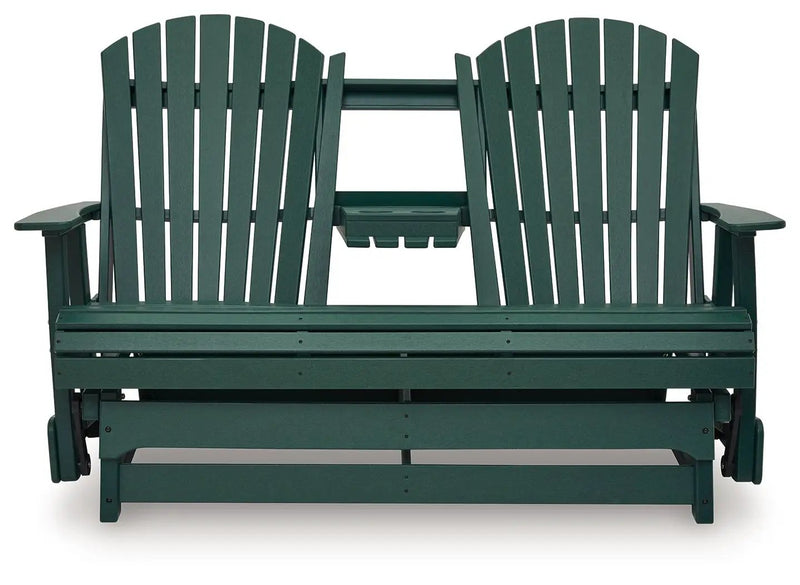 Shell Beach - Loveseat Glider - Green by Unique Piece Furniture