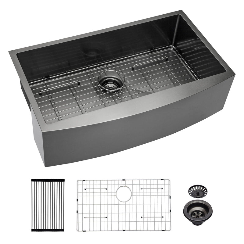 Farmhouse Kitchen Sink, Stainless Steel, Apron Front by HouseOfZazla