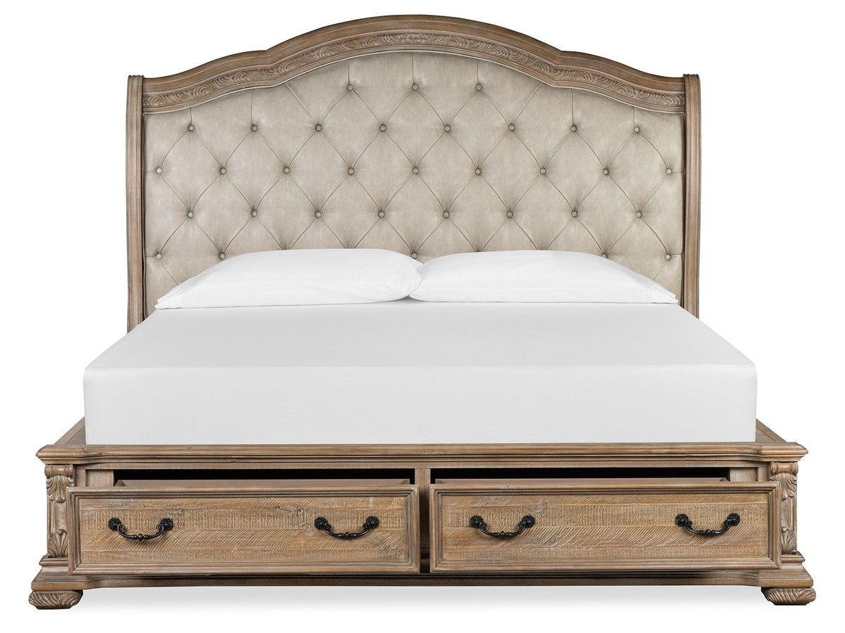 Marisol - Upholstered Sleigh Storage Bed, photo 2 of 7