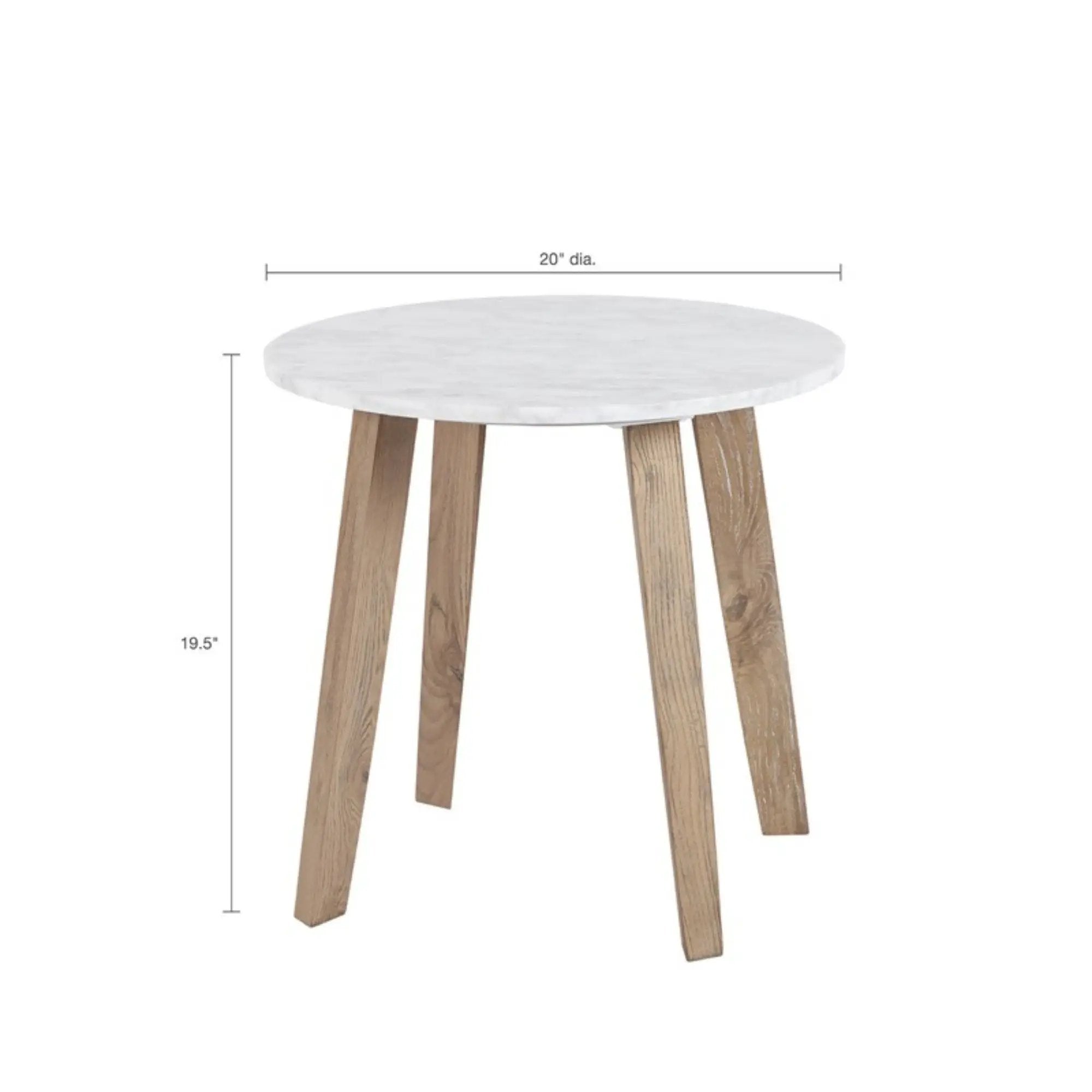 Milo - End Table - White by HouseOfZazla