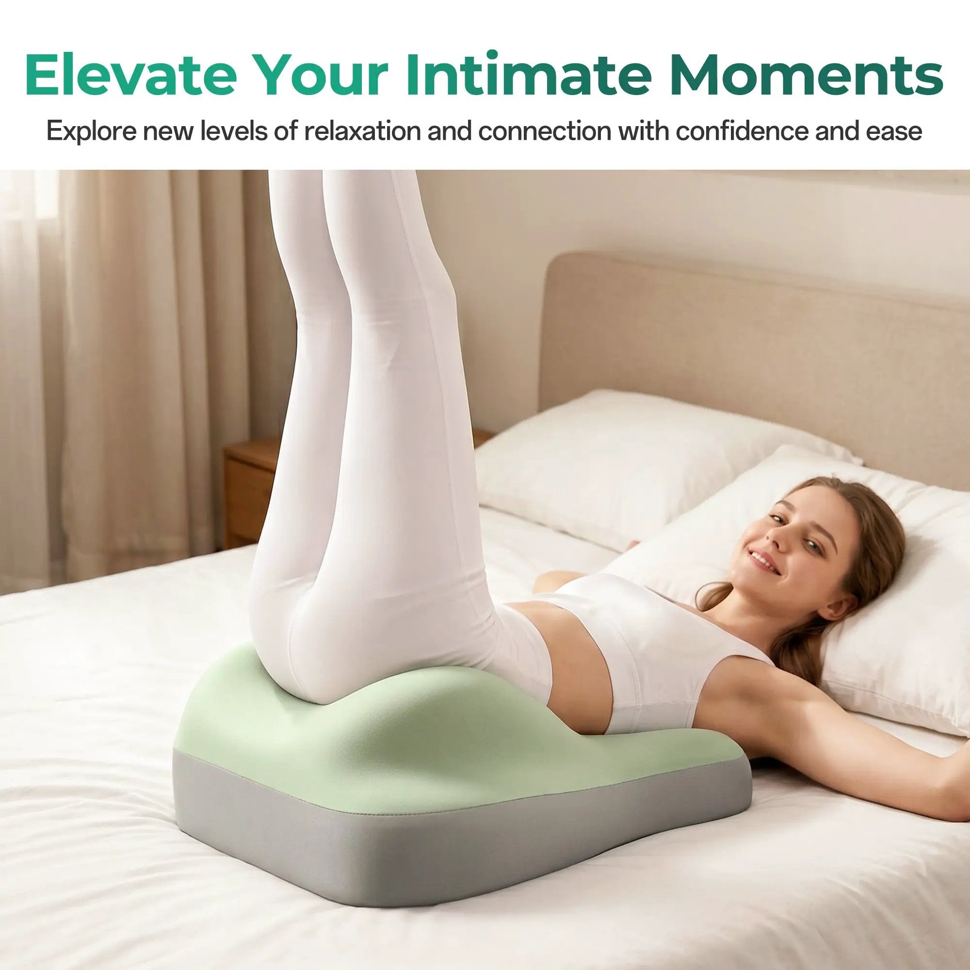 27° Ergonomic Memory Foam Support Pillow for Couples by HouseOfZazla