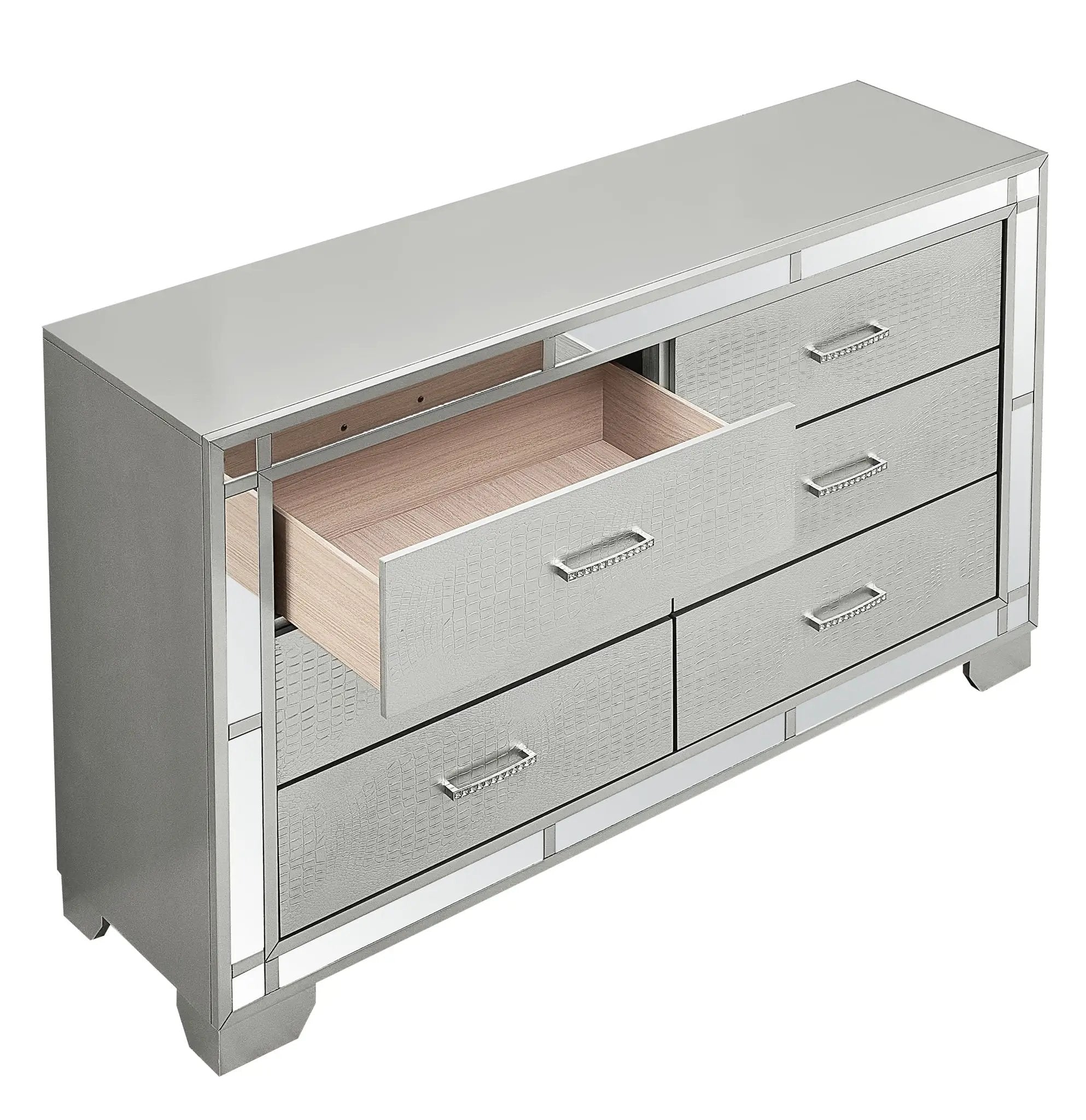 Madison - Dresser - Silver Champagne by Unique Piece Furniture