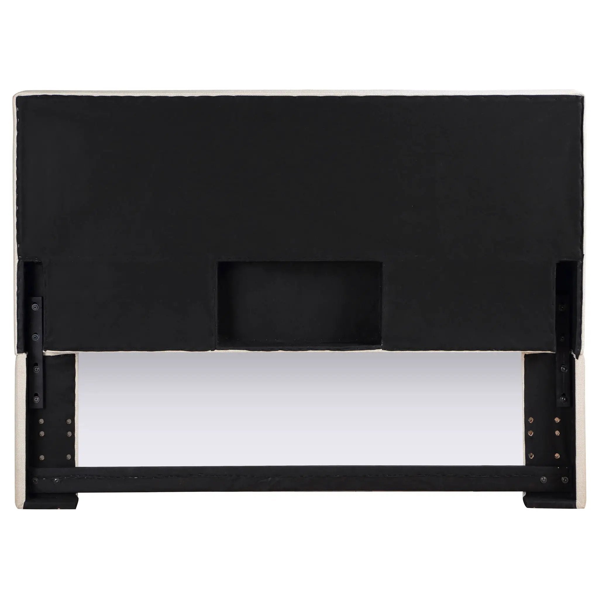 Pirro Upholstered King Panel Headboard Sand by Unique Piece Furniture