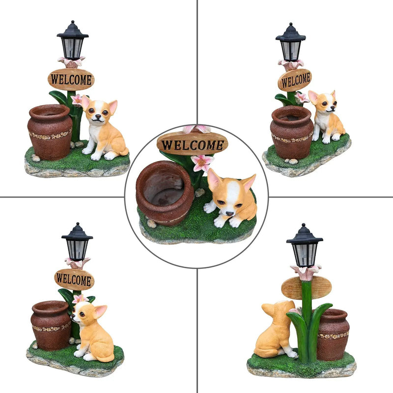 Sitting Corgi Dog Planter Outdoor Decor by HouseOfZazla