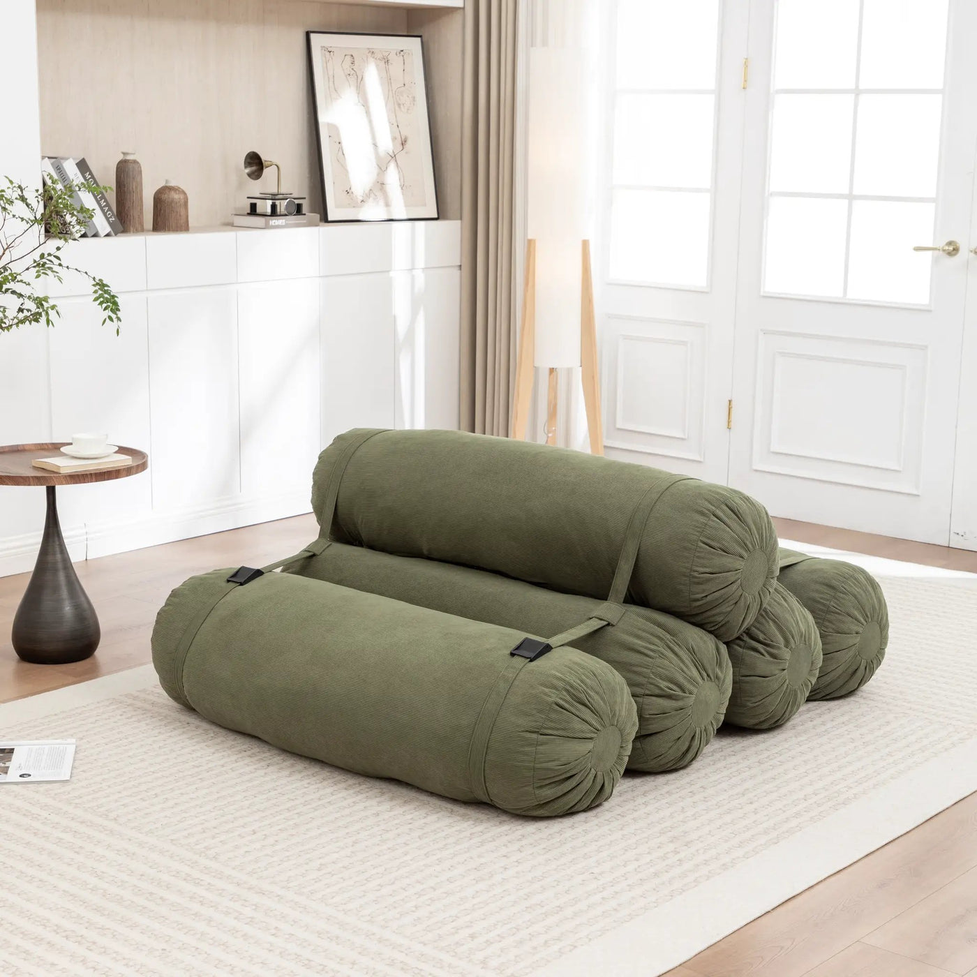 Adjustable Floor Sofa - Corduroy Lazy Sofa by HouseOfZazla