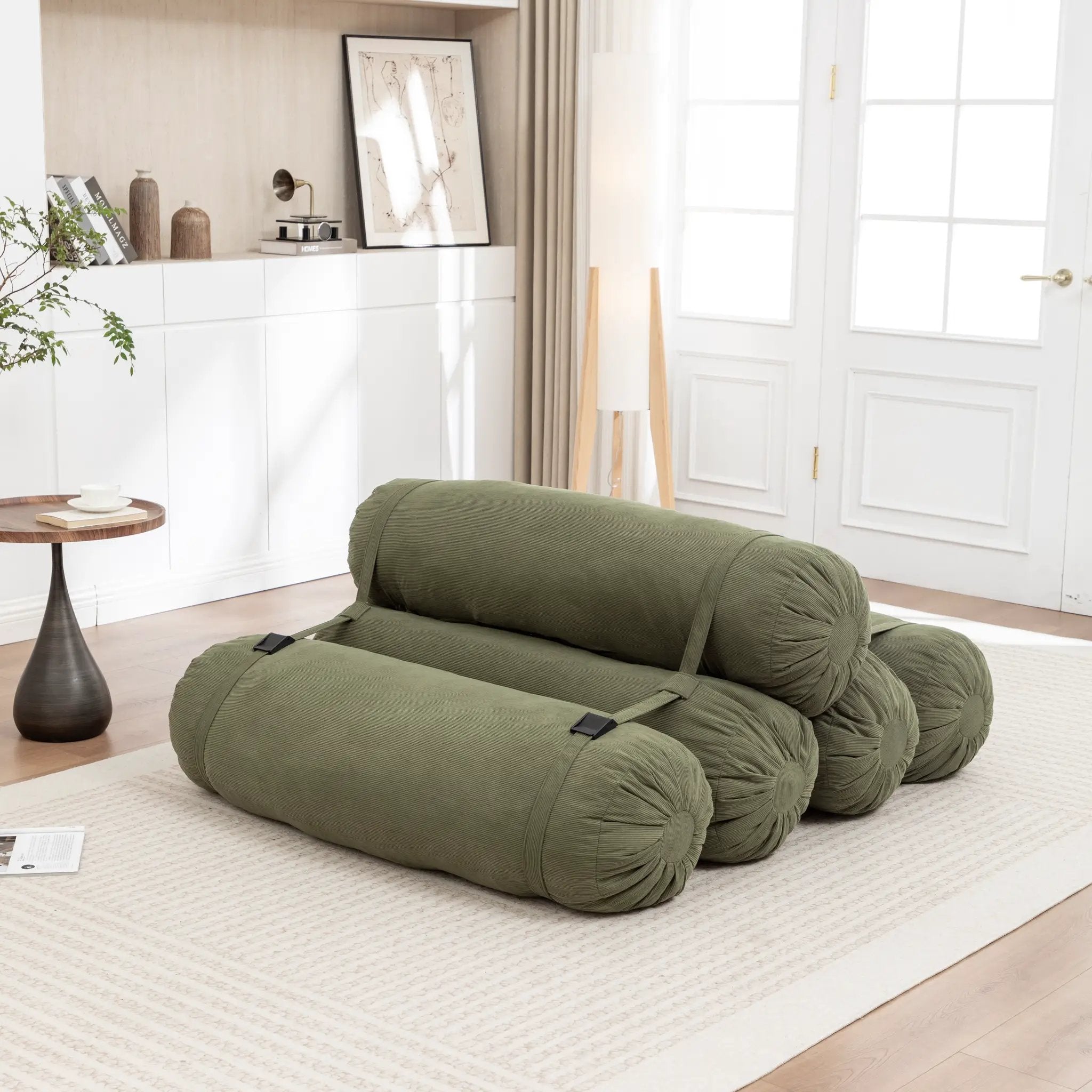 Adjustable Floor Sofa - Corduroy Lazy Sofa by HouseOfZazla