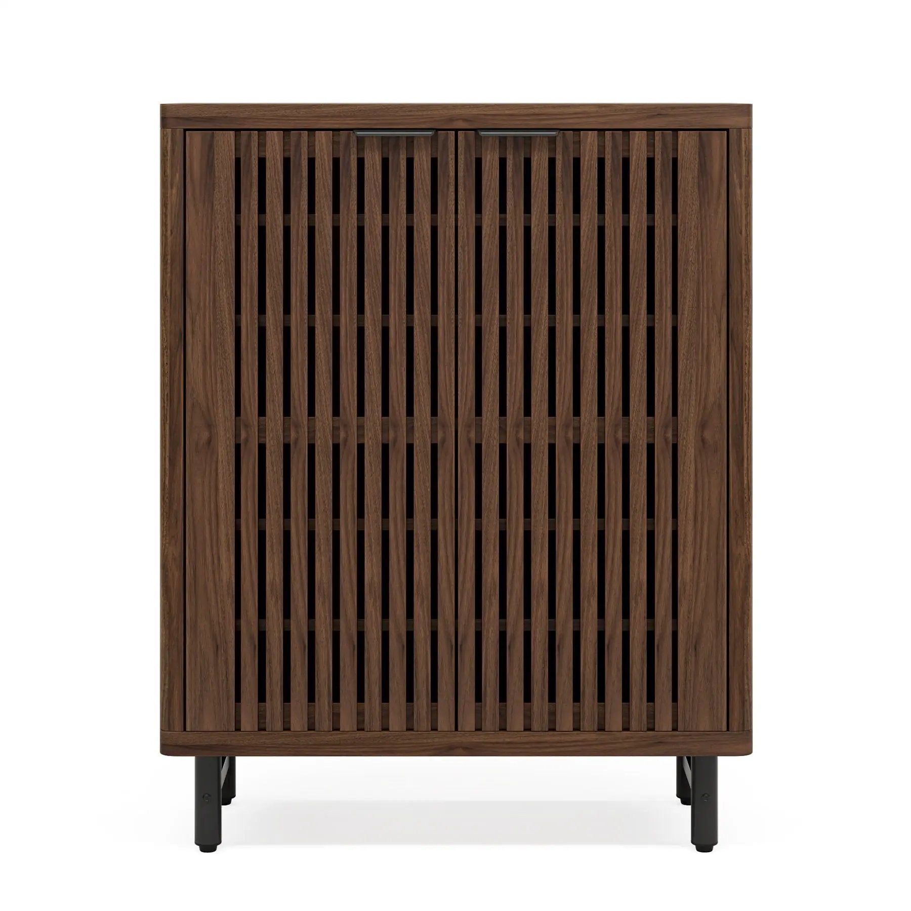 6 Tier Shoe Cabinet With Louvered Doors