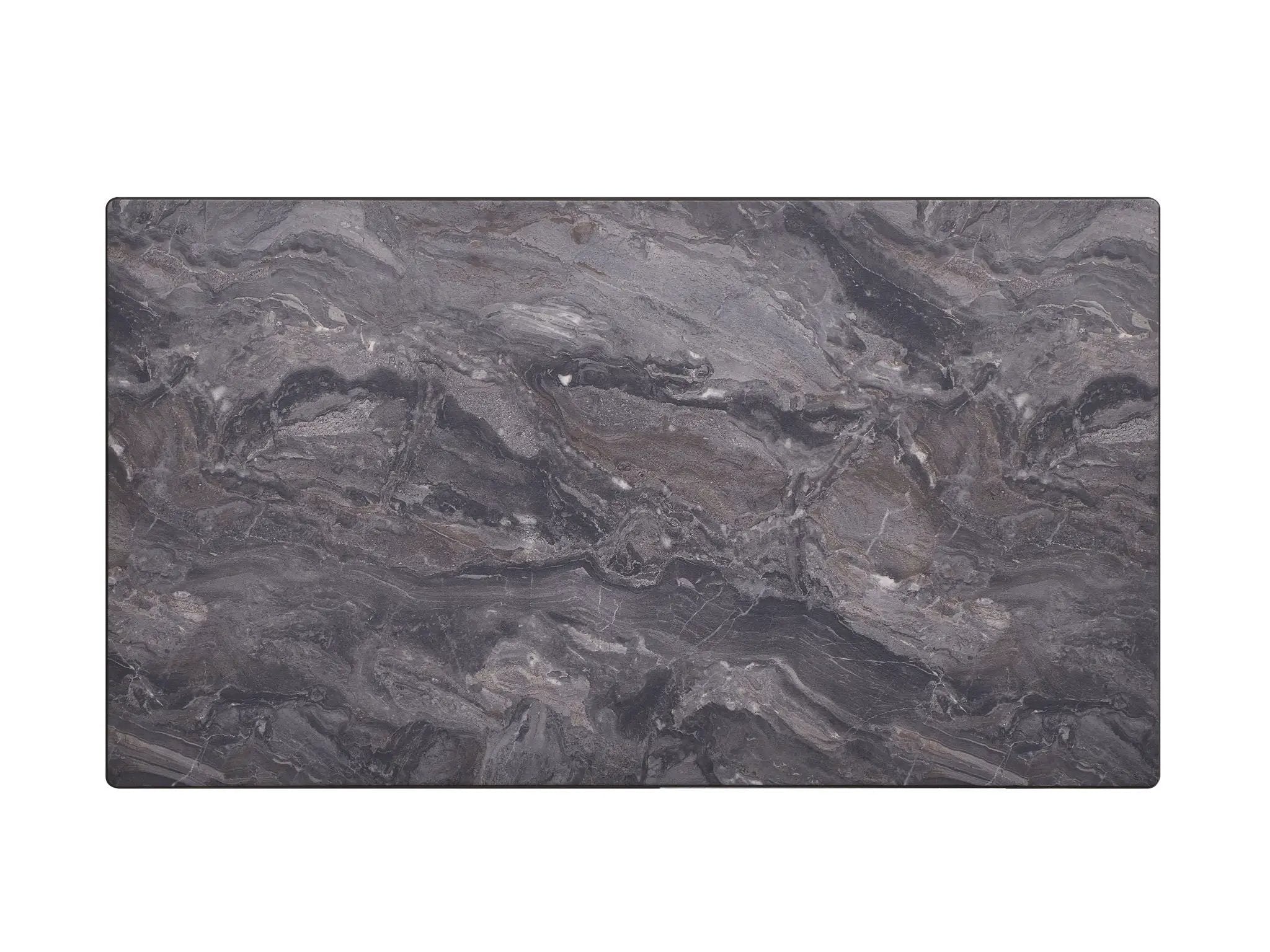 Bevis Engineered Stone Top Dining Table - Walnut by HouseOfZazla