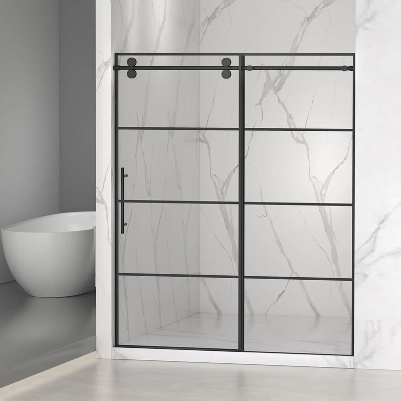 Matte Shower Doors - 56-60" W x 72" H by HouseOfZazla