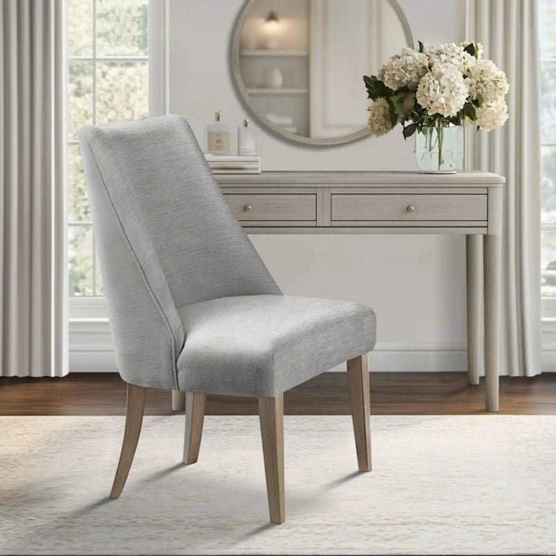 Winfield - Upholstered Dining Chair (Set of 2) - Light Gray by HouseOfZazla
