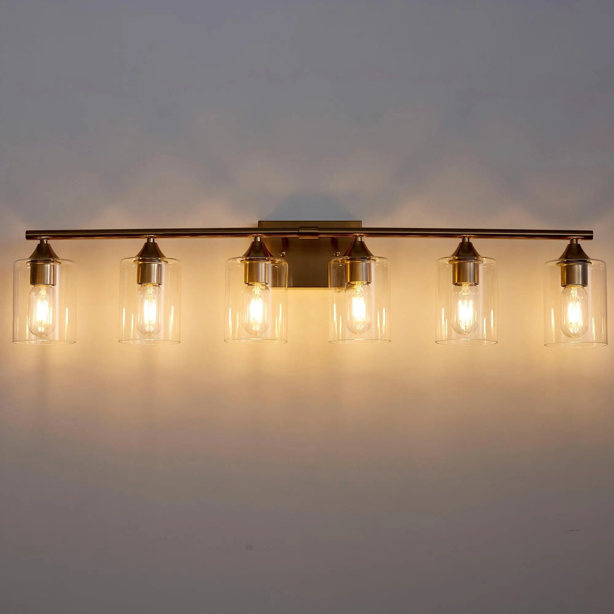 6-Light Brushed Bathroom Lighting by HouseOfZazla