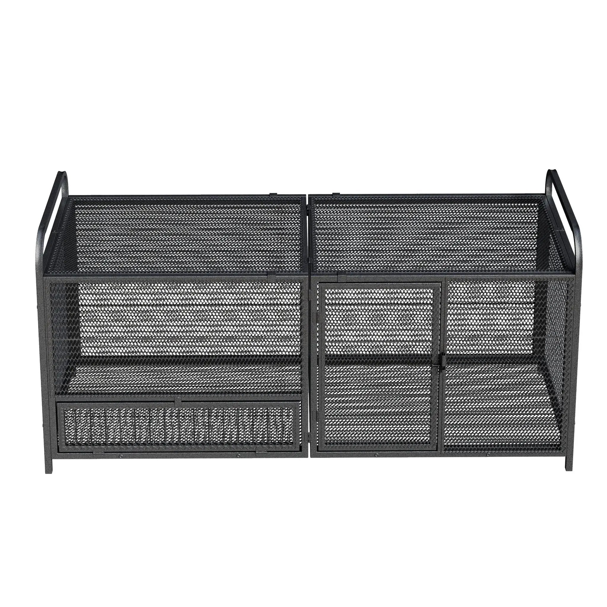 Chicken Cage, Poultry Breeding Coop - Black / Silver by HouseOfZazla