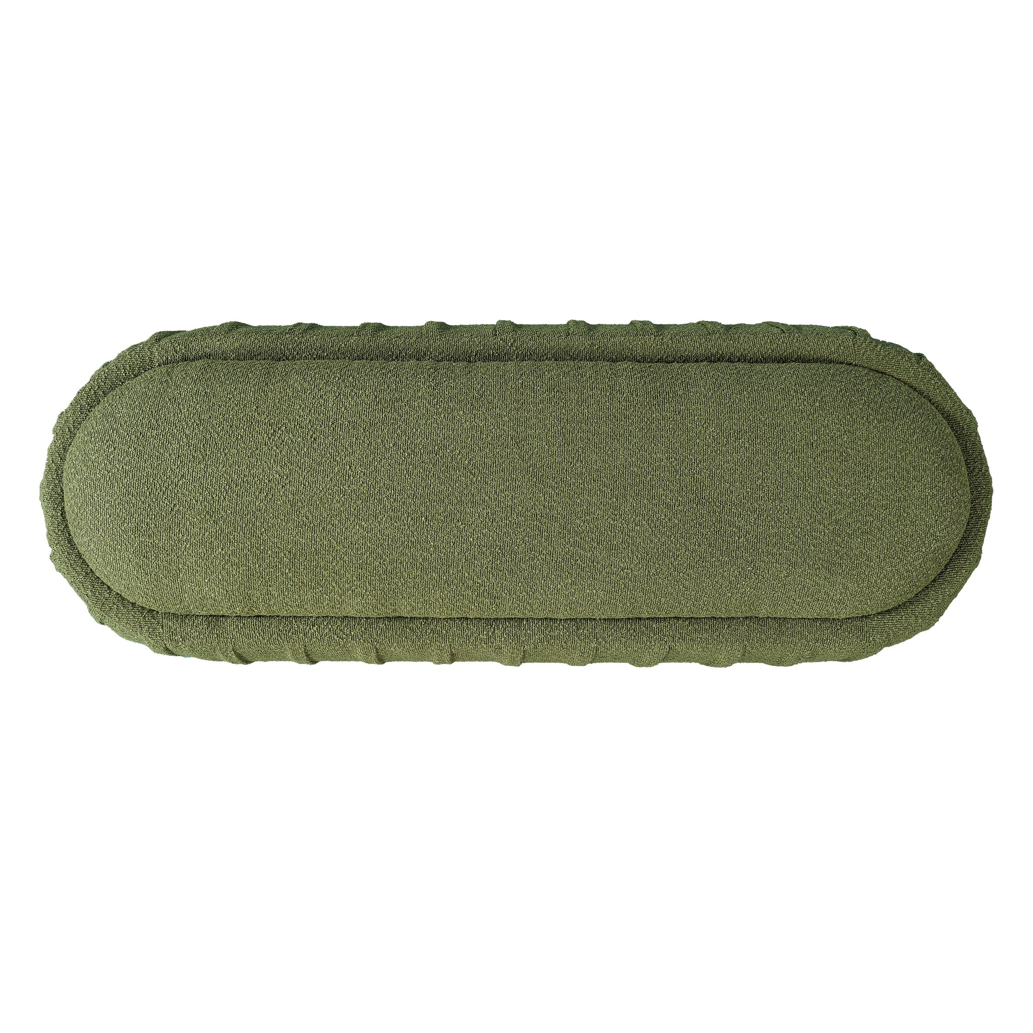 Upholstered Ottoman, Oval Shape by HouseOfZazla