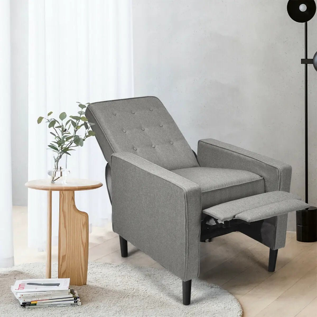 Mid-Century Push Back Recliner Chair, photo 3 of 24