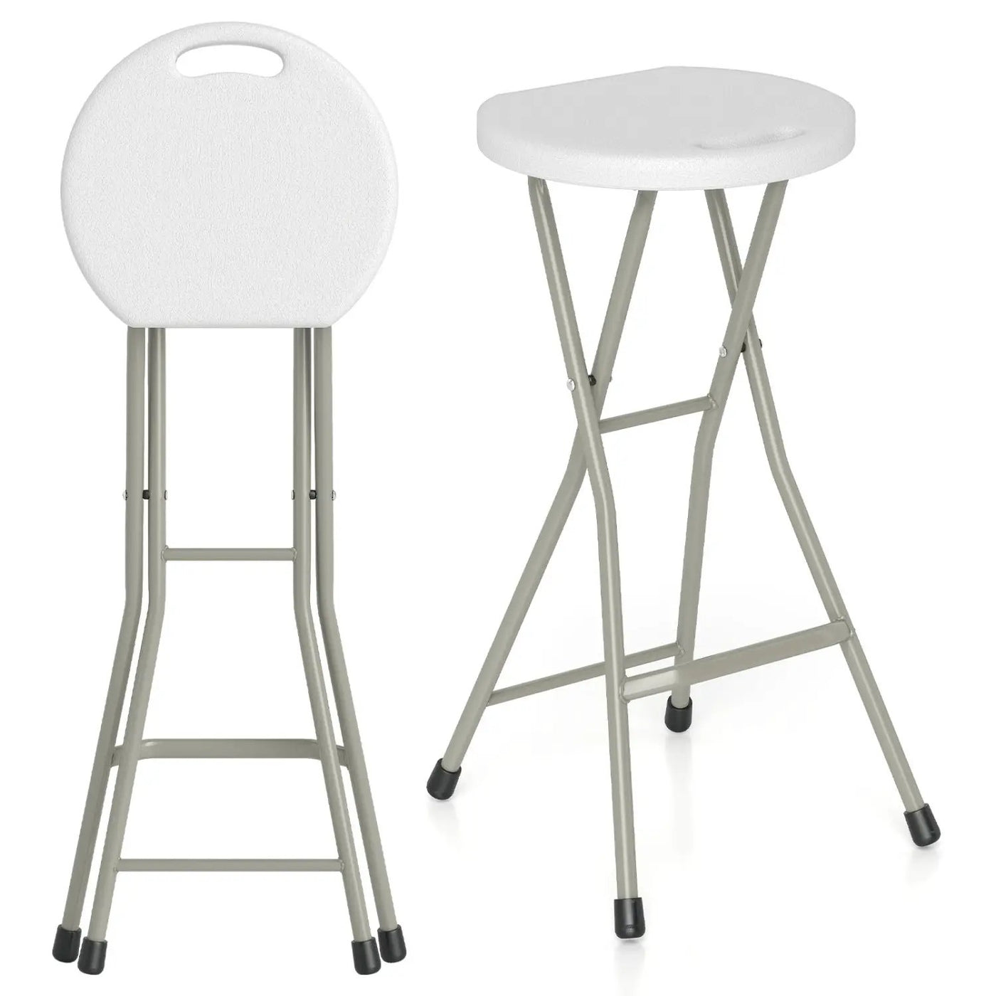 Folding Patio Dining Chairs 28" - Set of 2, 330 lbs Capacity by DirectDeals