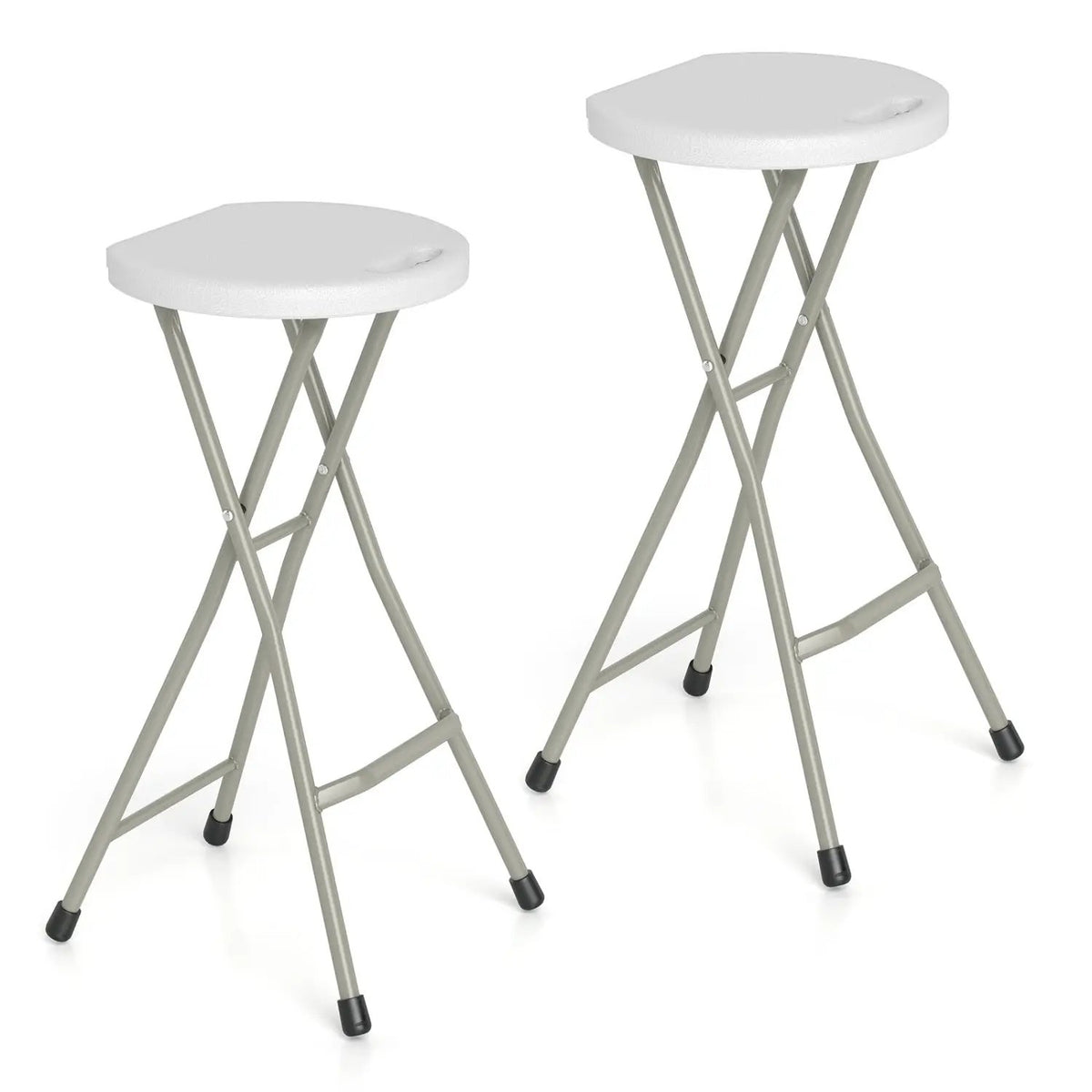 Folding Patio Dining Chairs 28" - Set of 2, 330 lbs Capacity by DirectDeals