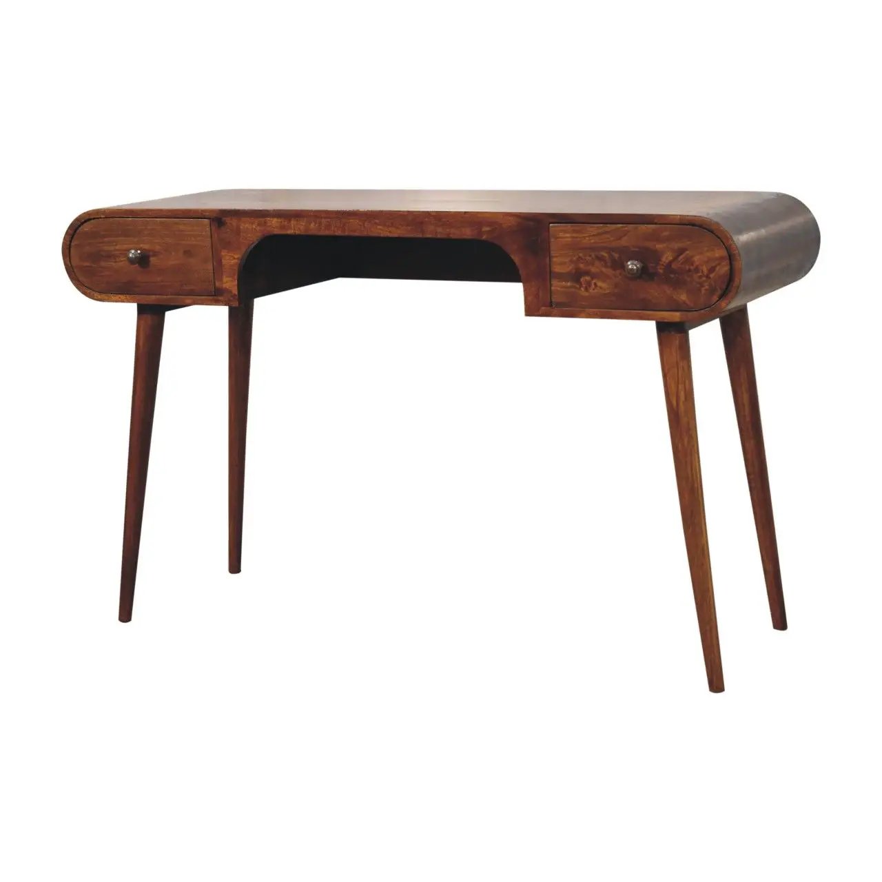 London - Arch Writing Desk - Dark Brown by Unique Piece Furniture