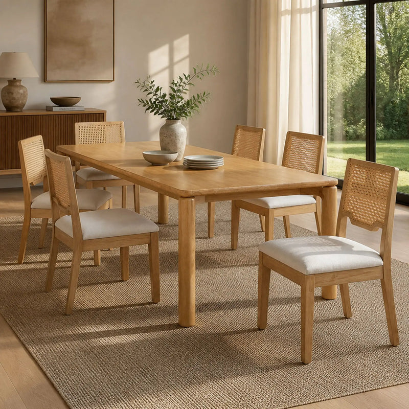7-Piece Dining Table Set, 70" by HouseOfZazla