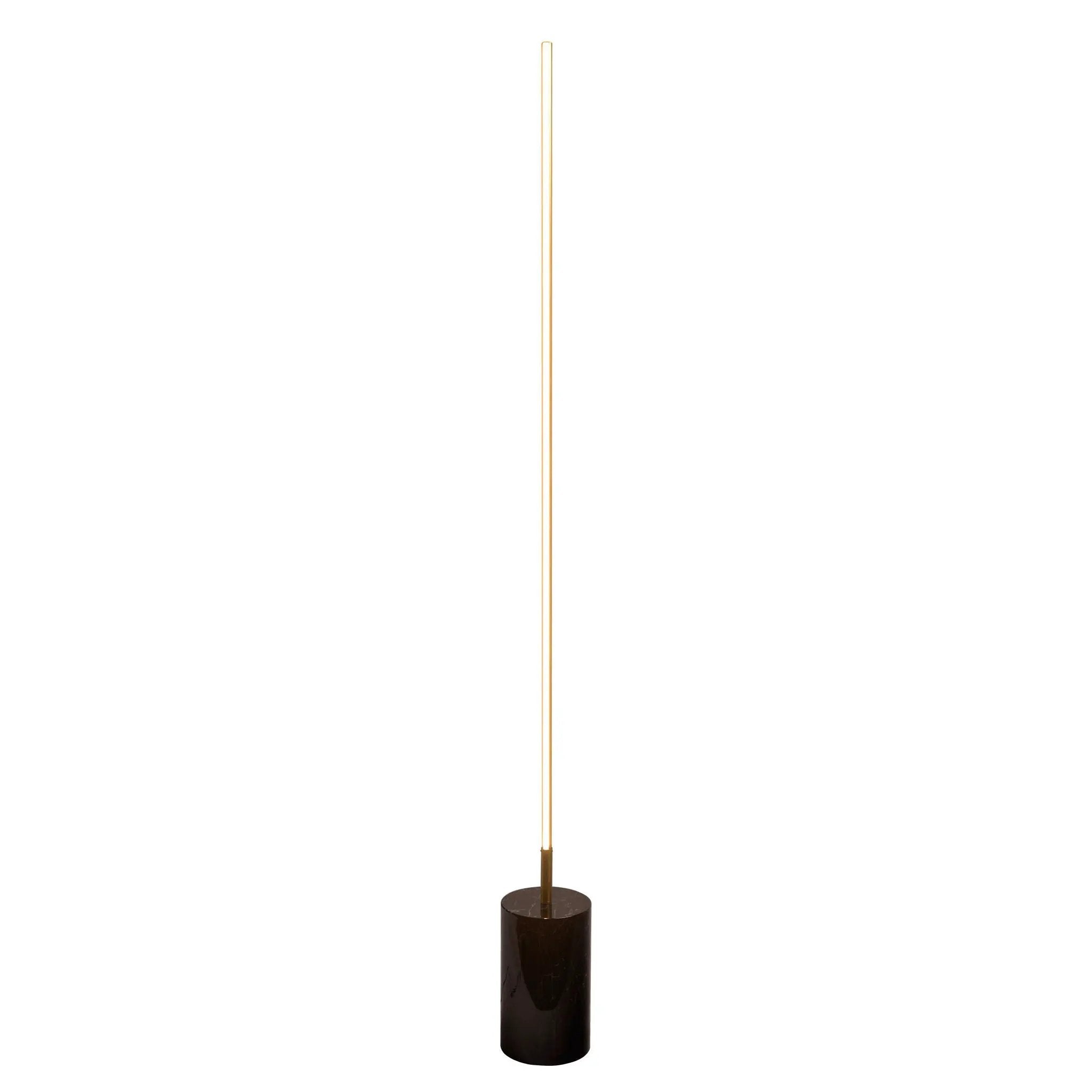 Prism - LED Floor Lamp With On / Off Switch Base - Gold / Marble by Unique Piece Furniture