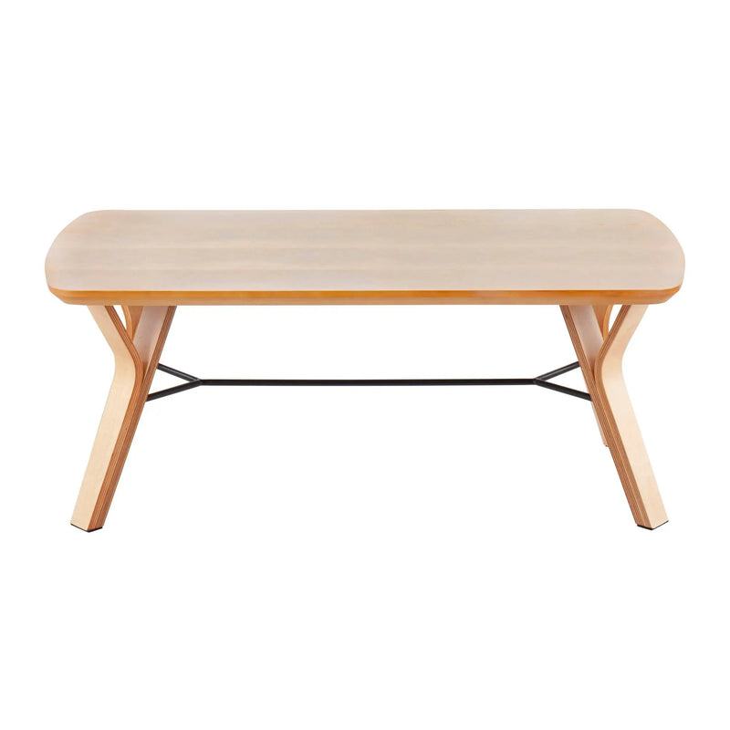 Folia - Mid-Century Modern Bench - Natural by HouseOfZazla