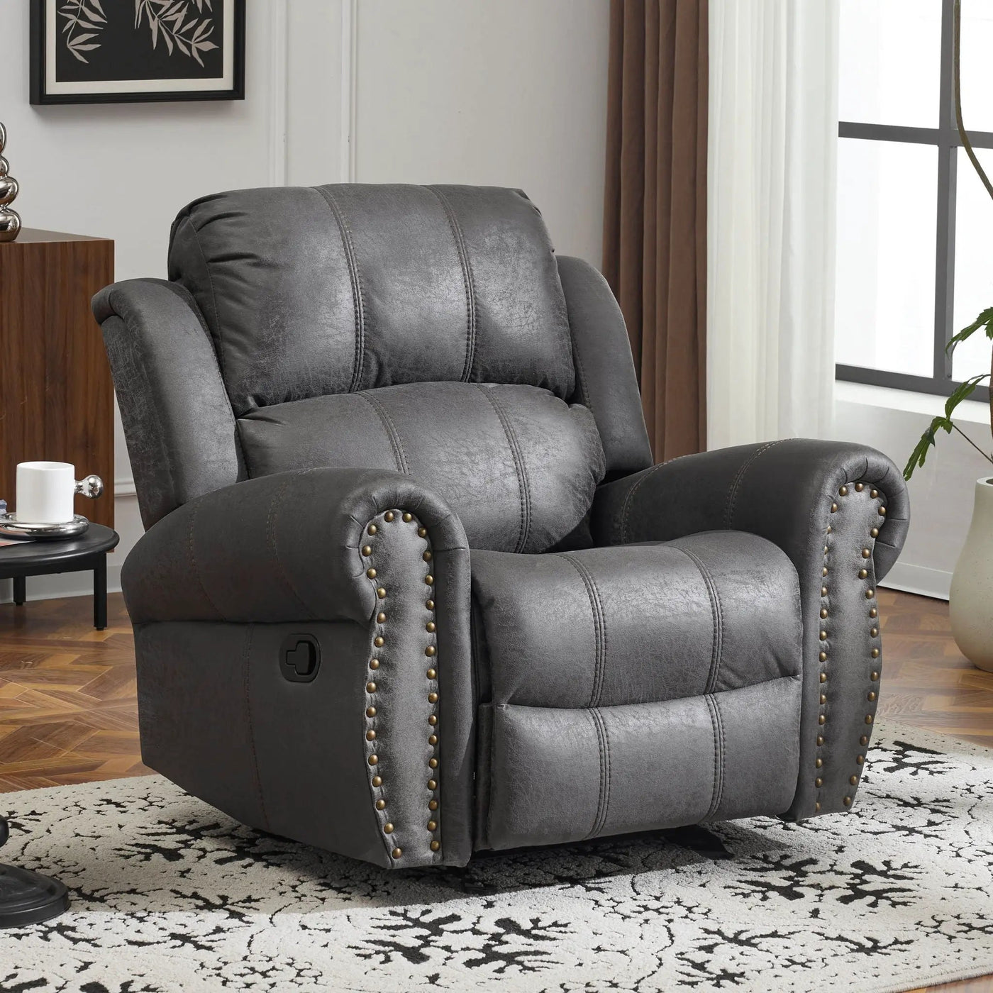Wide Standard Manual Glider Recliner by Unique Piece Furniture