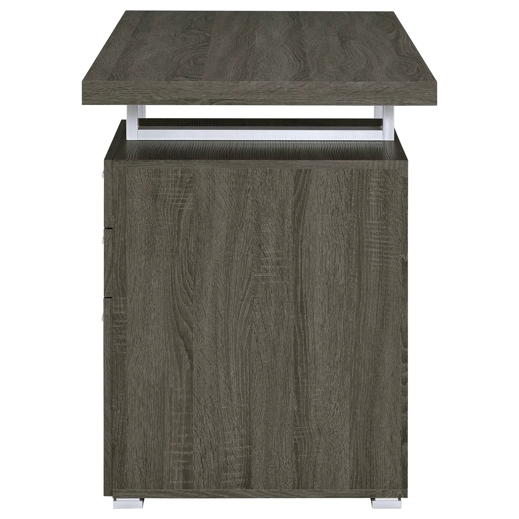 Brennan 47-inch 3-drawer Office Computer Desk Weathered Grey by Unique Piece Furniture