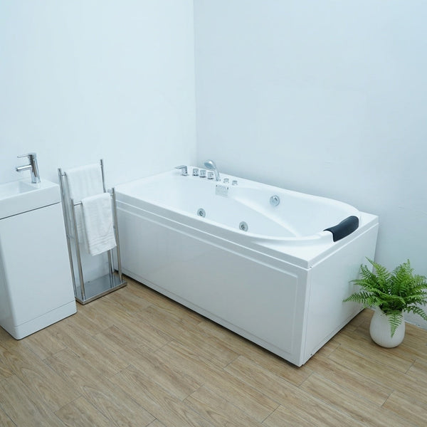67 in. x 34 in. Acrylic Whirlpool Bathtub with Center Drain