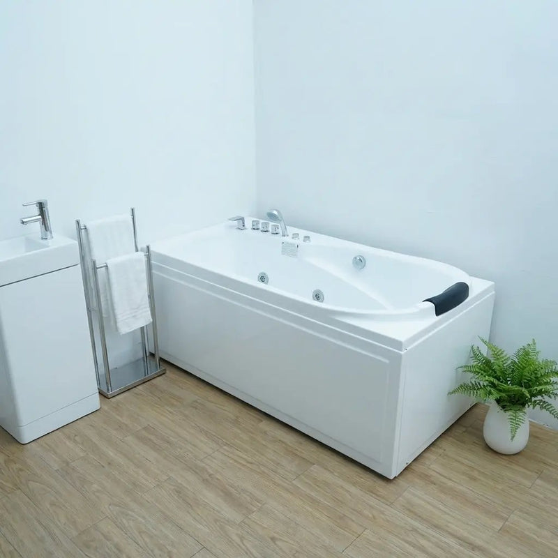 67 in. x 34 in. Acrylic Whirlpool Bathtub with Center Drain by HouseOfZazla