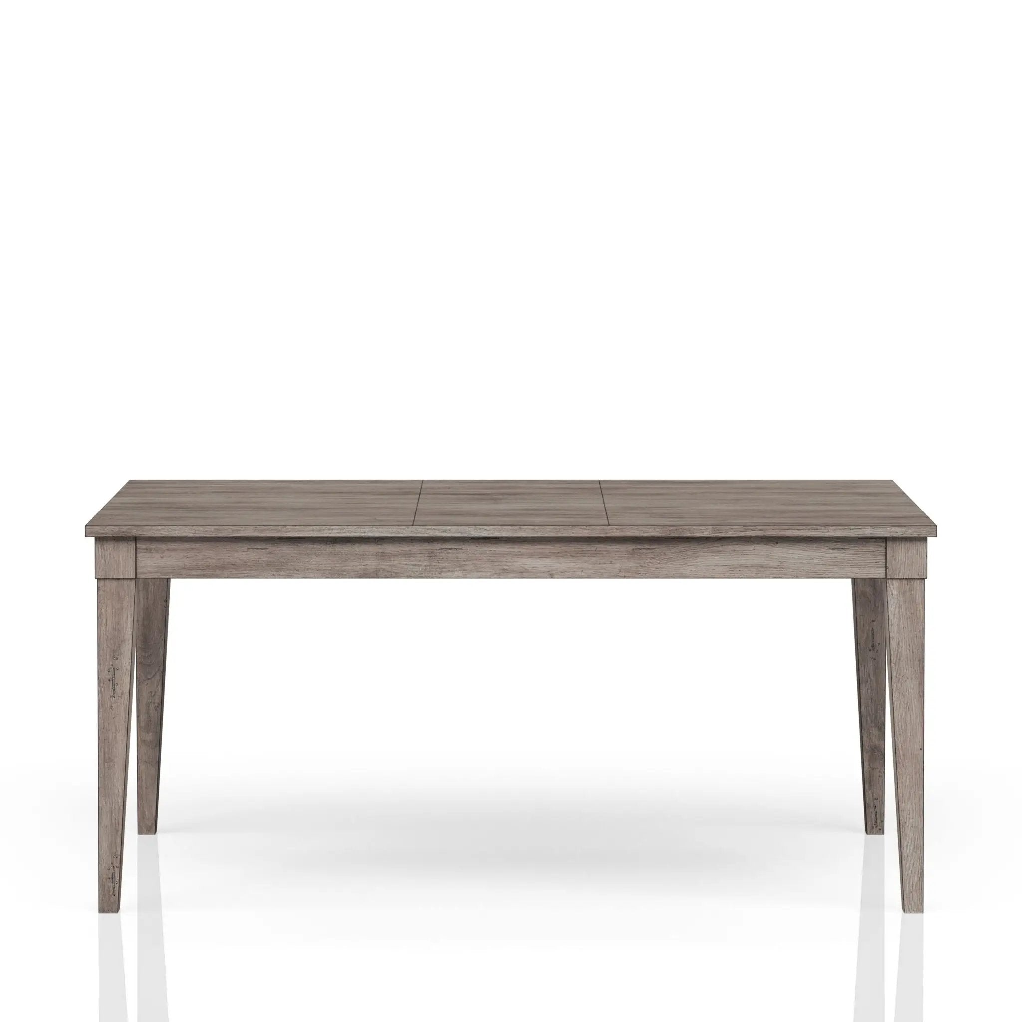 Rustic Dining Table 2 Storage Drawers And Leaf - Gray by Unique Piece Furniture