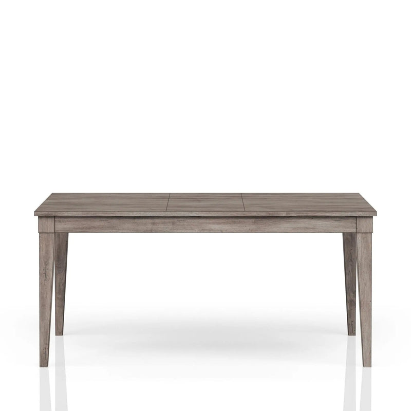 Rustic Dining Table 2 Storage Drawers And Leaf - Gray by Unique Piece Furniture