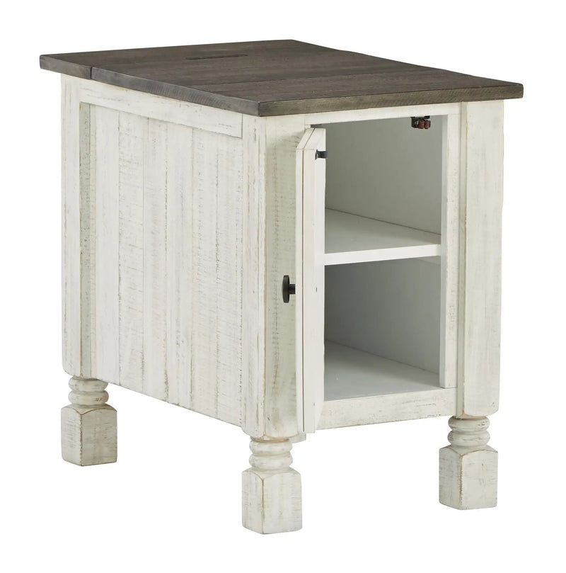 Havalance - Chair Side End Table - White / Gray by Unique Piece Furniture