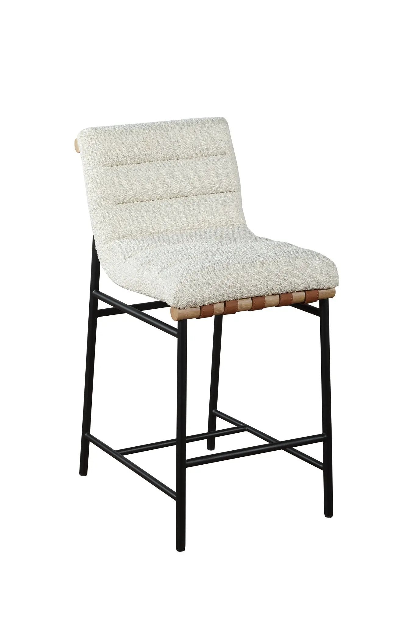 Lahni - 17" Boucle Fabric Counter Height Chair by Unique Piece Furniture